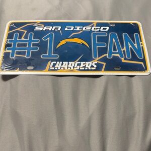 San Diego Chargers #1 Fan License Plate